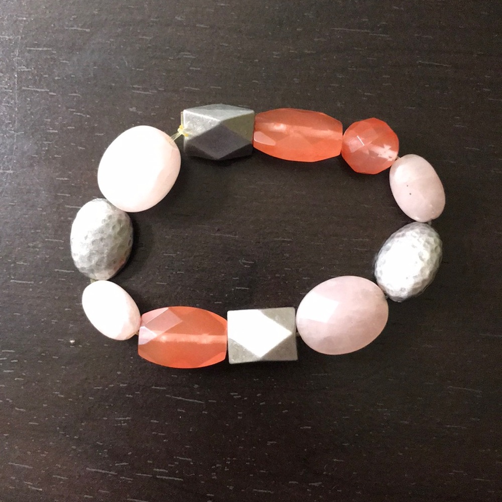Pink and Coral Bracelet
